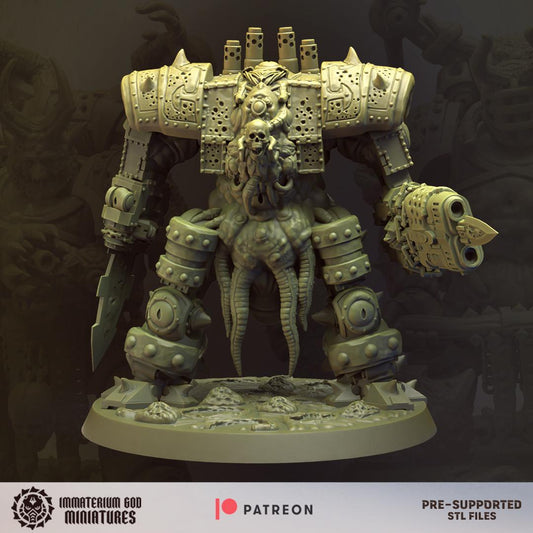 Plague Dreadnought | Immaterium God Miniatures | Grimdark Compatible