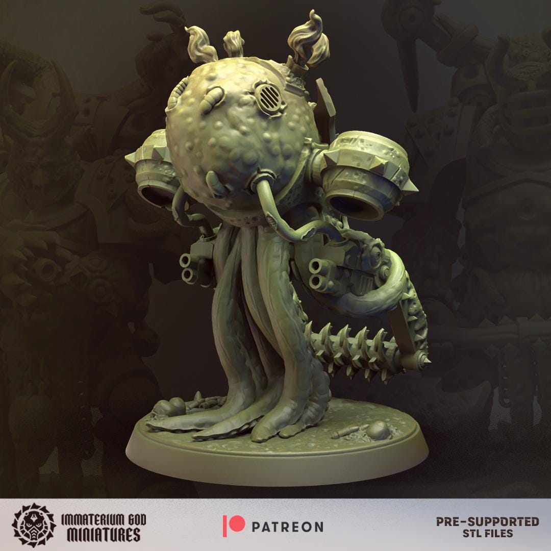 Plague Crusher & Spreader | Immaterium God Miniatures | Grimdark Compatible