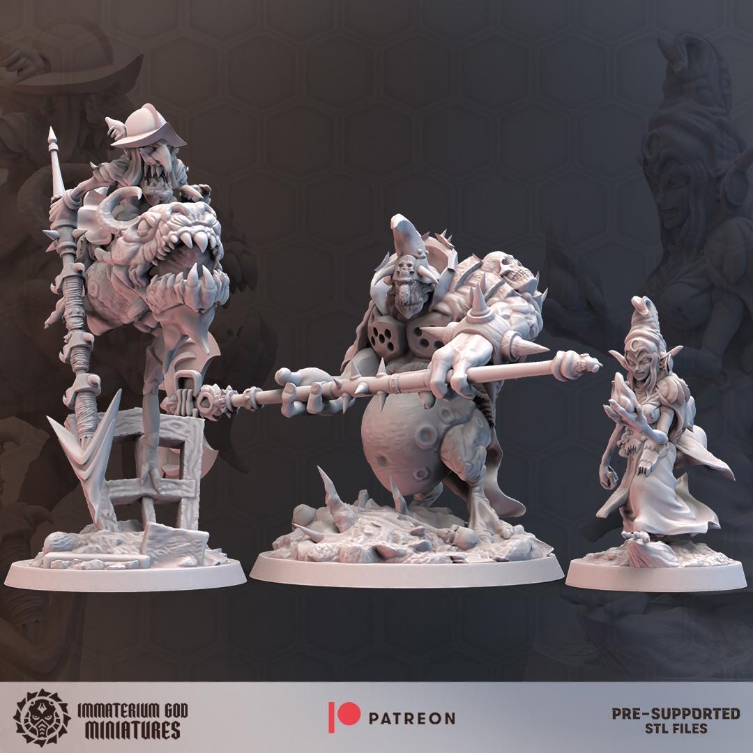 Don Quixote Themed Warriors Set | Immaterium God Miniatures | Grimdark Compatible