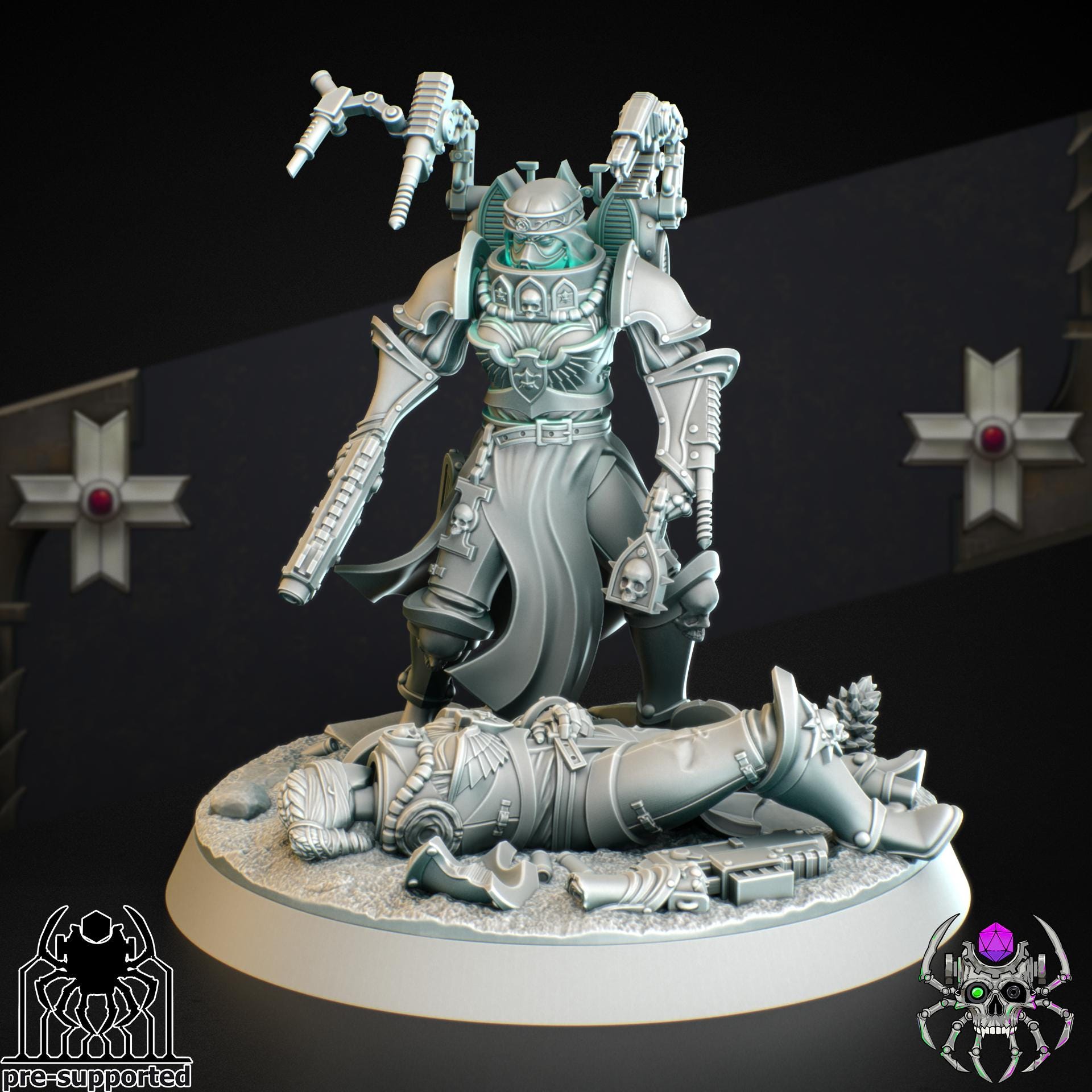 The Medic Widow | EightLegsMiniatures | Grimdark Compatible