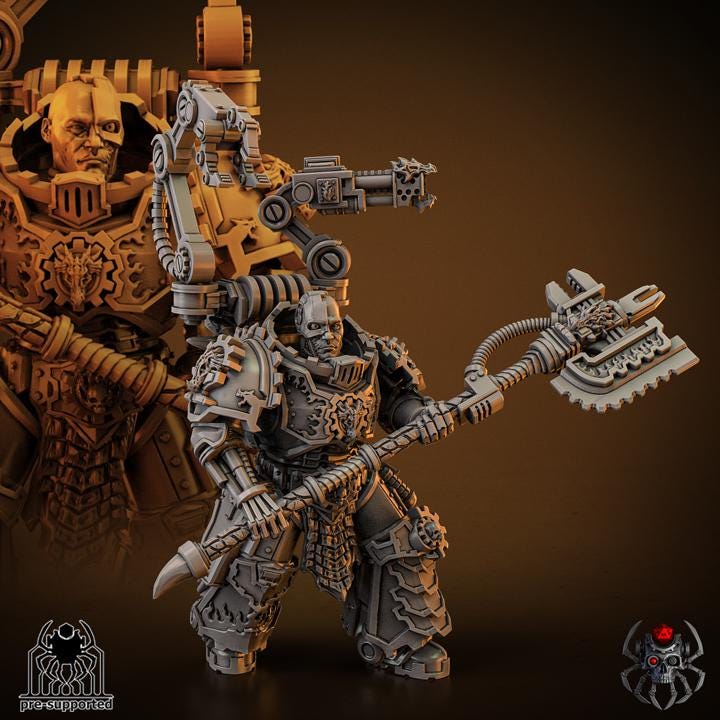 Flame Lizards Forge Master | EightLegsMiniatures | Grimdark Compatible