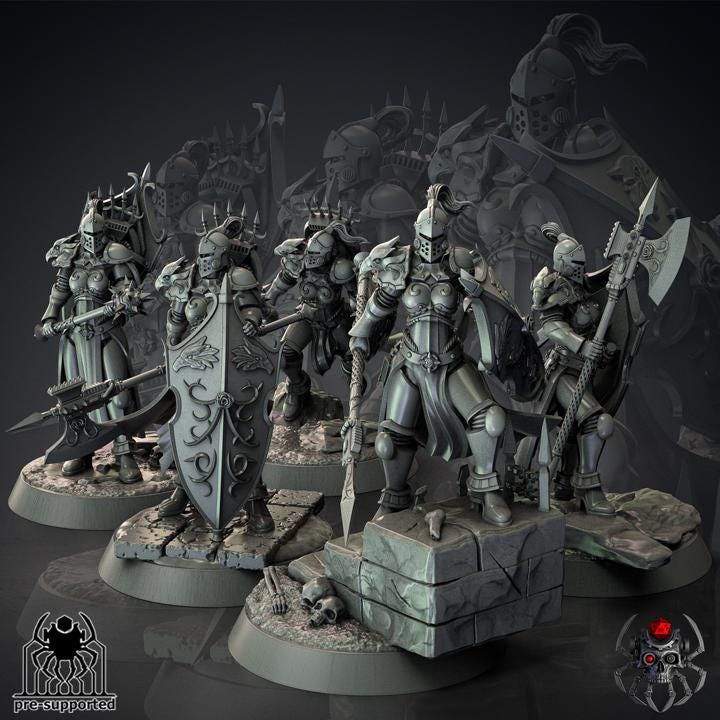 Widows of Heaven Squad | EightLegsMiniatures | Grimdark Compatible