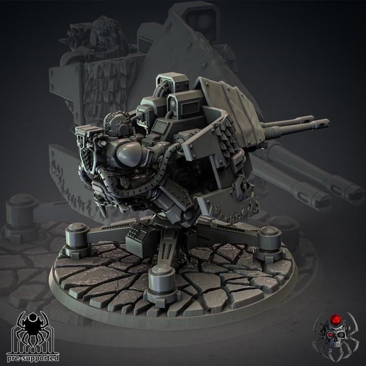 FlameLizard Turret | EightLegsMiniatures | Grimdark Compatible