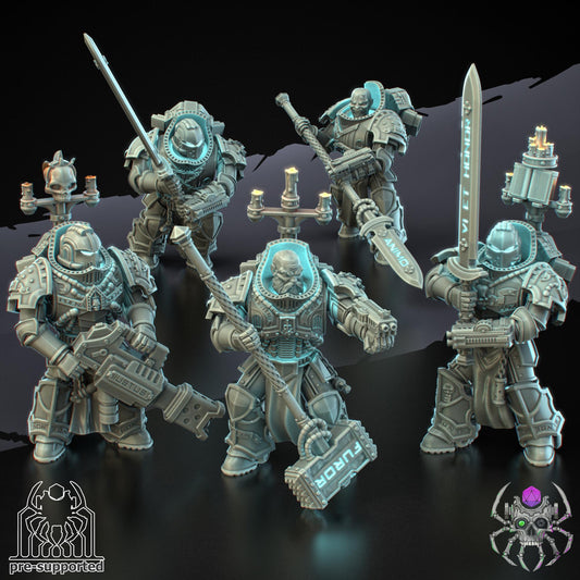 Demon Hunters Battle Squad | EightLegsMiniatures | Grimdark Compatible | Set of 5