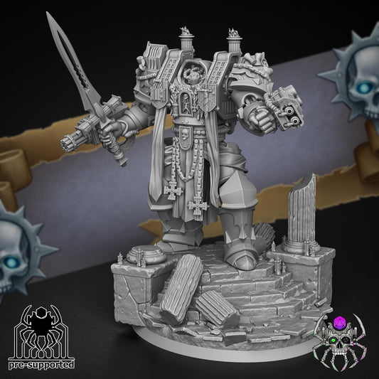 Demon Hunters Megerius Knight | EightLegsMiniatures | Grimdark Compatible