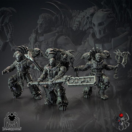 The Bloody Skulls Gladiators | EightLegsMiniatures | Grimdark Compatible | Set of 3