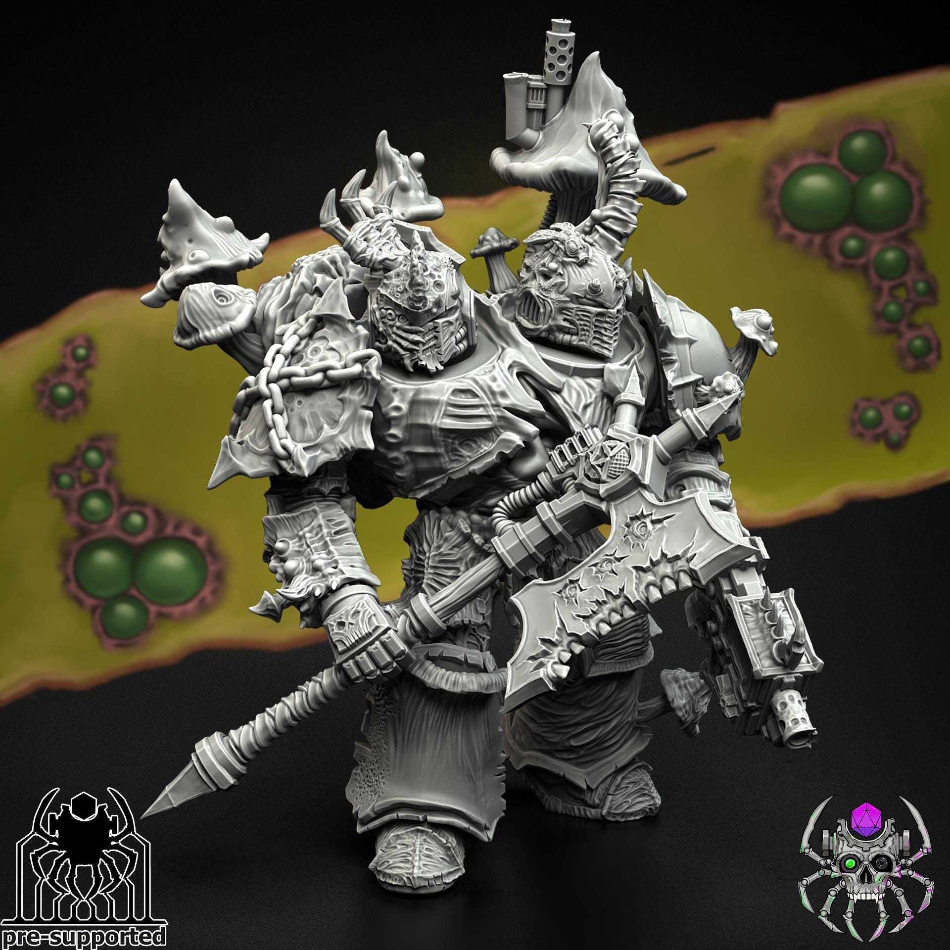 Plague Bringers Battle Squad | EightLegsMiniatures | Grimdark Compatible | Buildkit