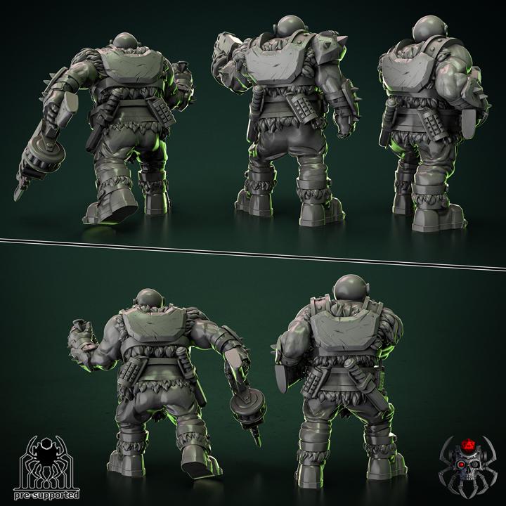 Light Ogre Squad | EightLegsMiniatures | Grimdark Compatible | Set of 5