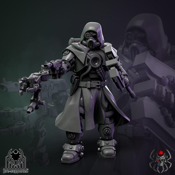 Sacred Engineer | EightLegsMiniatures | Grimdark Compatible | Buildkit