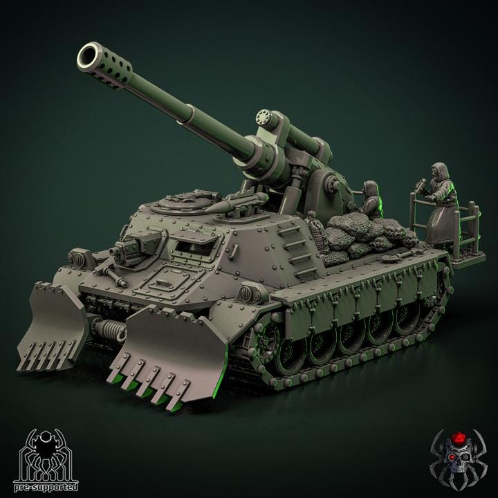 The "Unicorn" infantry support vehicle | EightLegsMiniatures | Grimdark Compatible