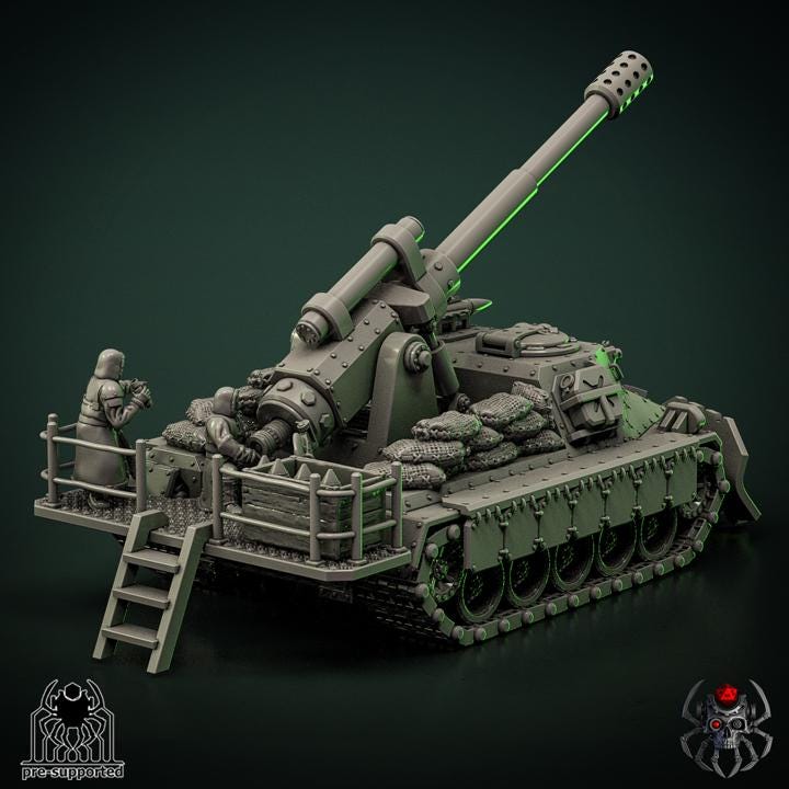 The "Unicorn" infantry support vehicle | EightLegsMiniatures | Grimdark Compatible