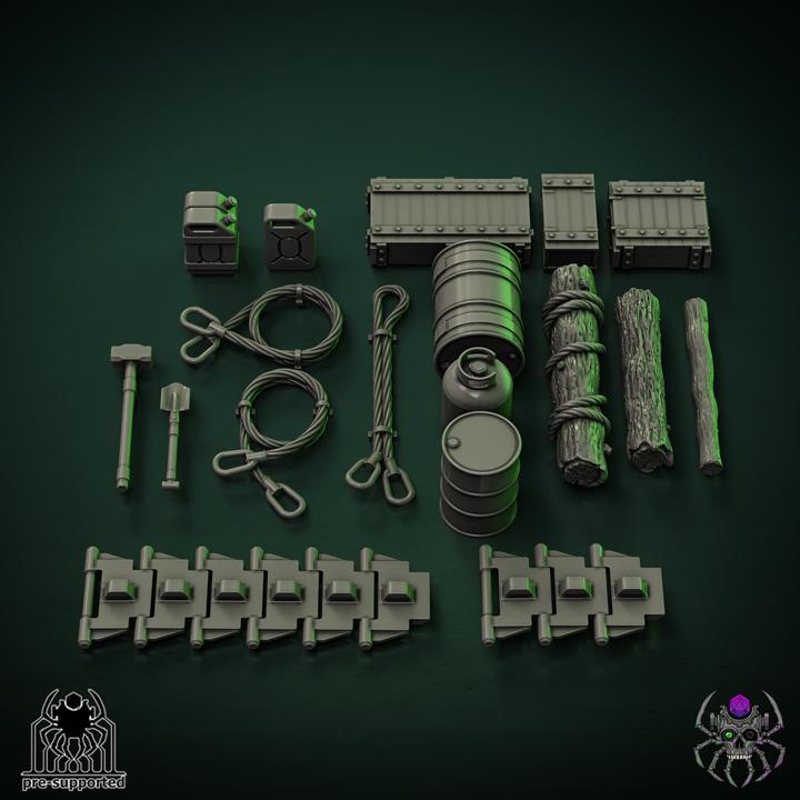 The "Minotaur" infantry support vehicle | EightLegsMiniatures | Grimdark Compatible