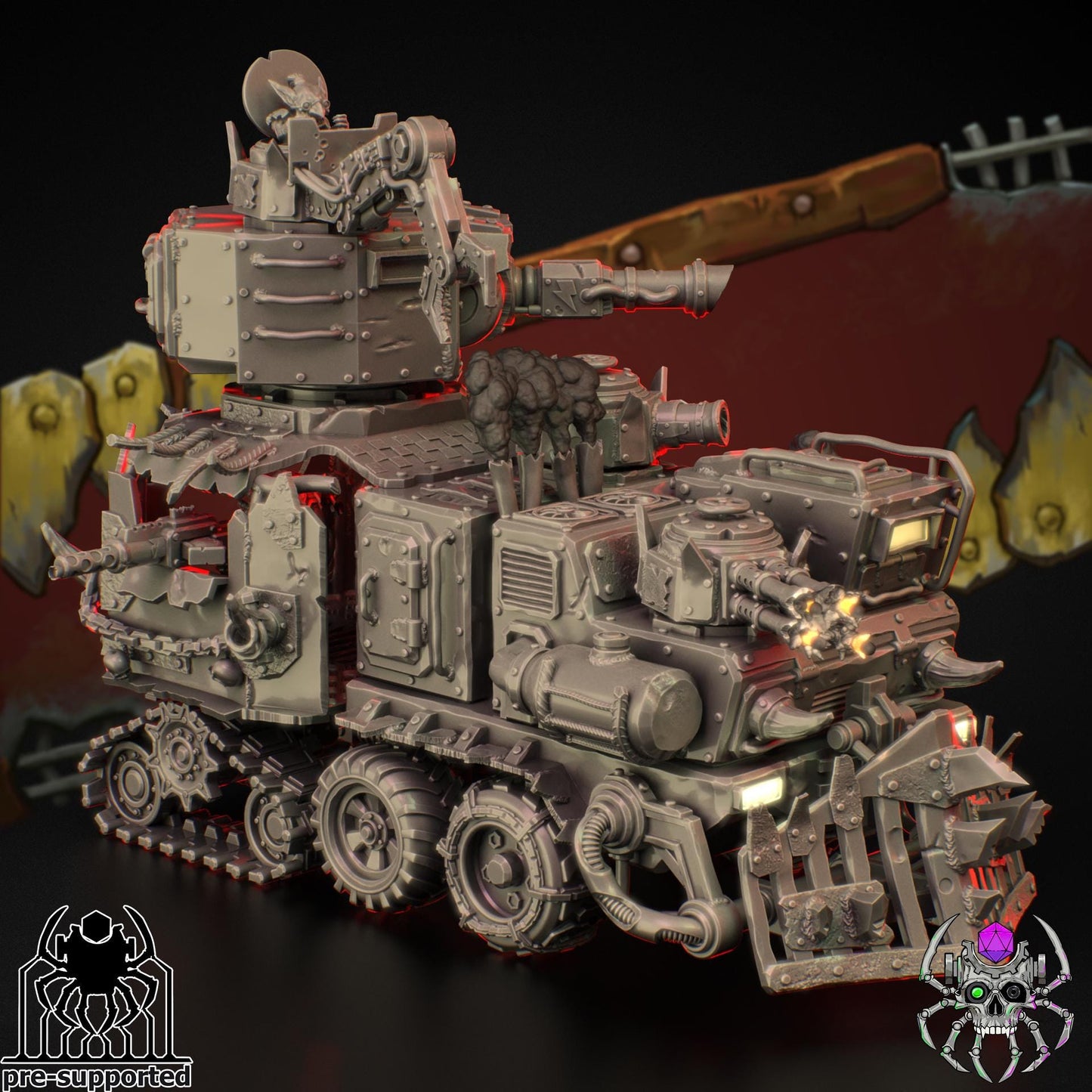 Orkz Heavy Armoured War Wagon | EightLegsMiniatures | Grimdark Compatible