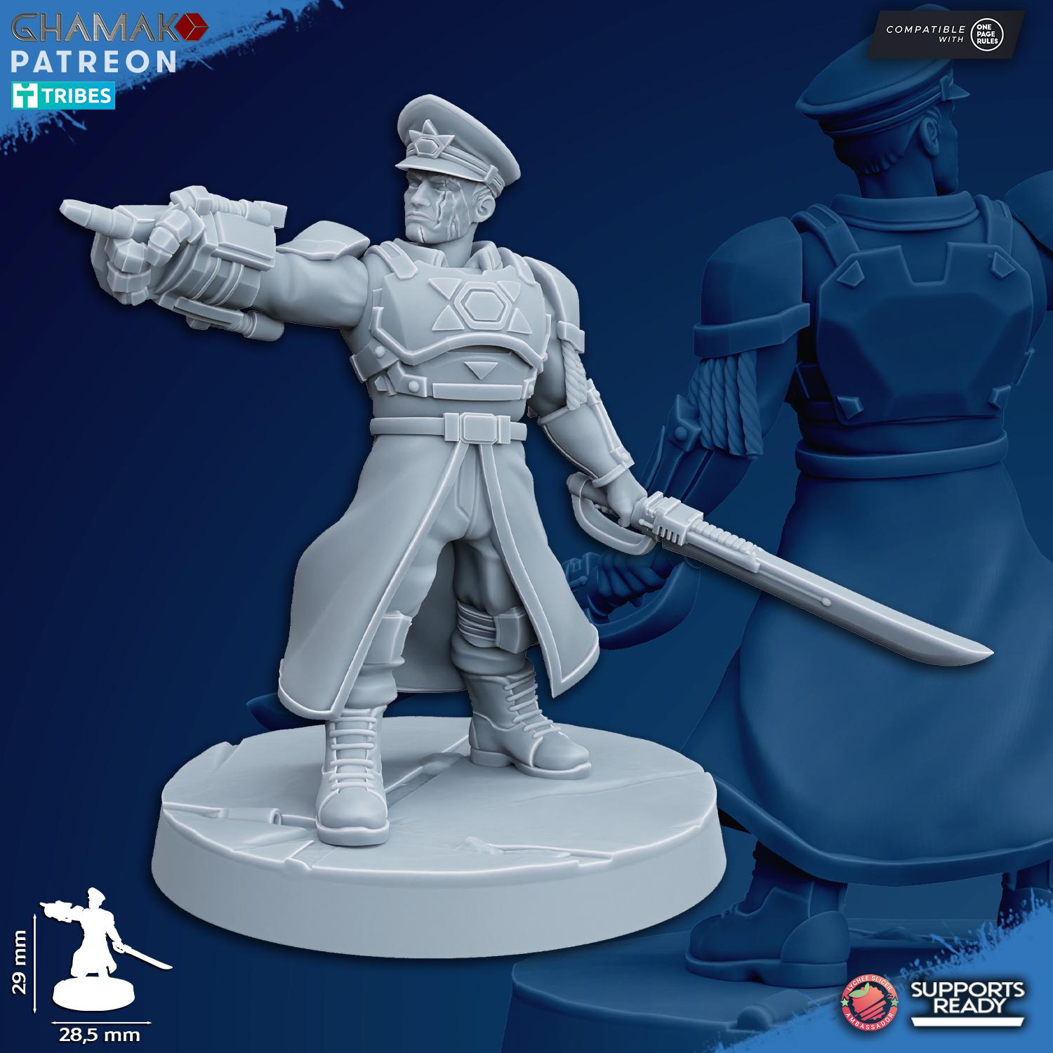 Freedom Guard Commissar | Ghamak | Grimdark Compatible