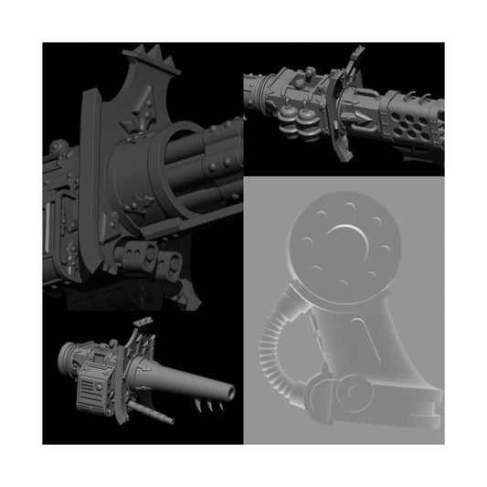 3 Pack - Questoris Knights Weapons | Grimdark Compatible | Chaos Knights