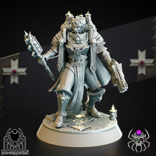 The Chaplain Widow | EightLegsMiniatures | Grimdark Compatible