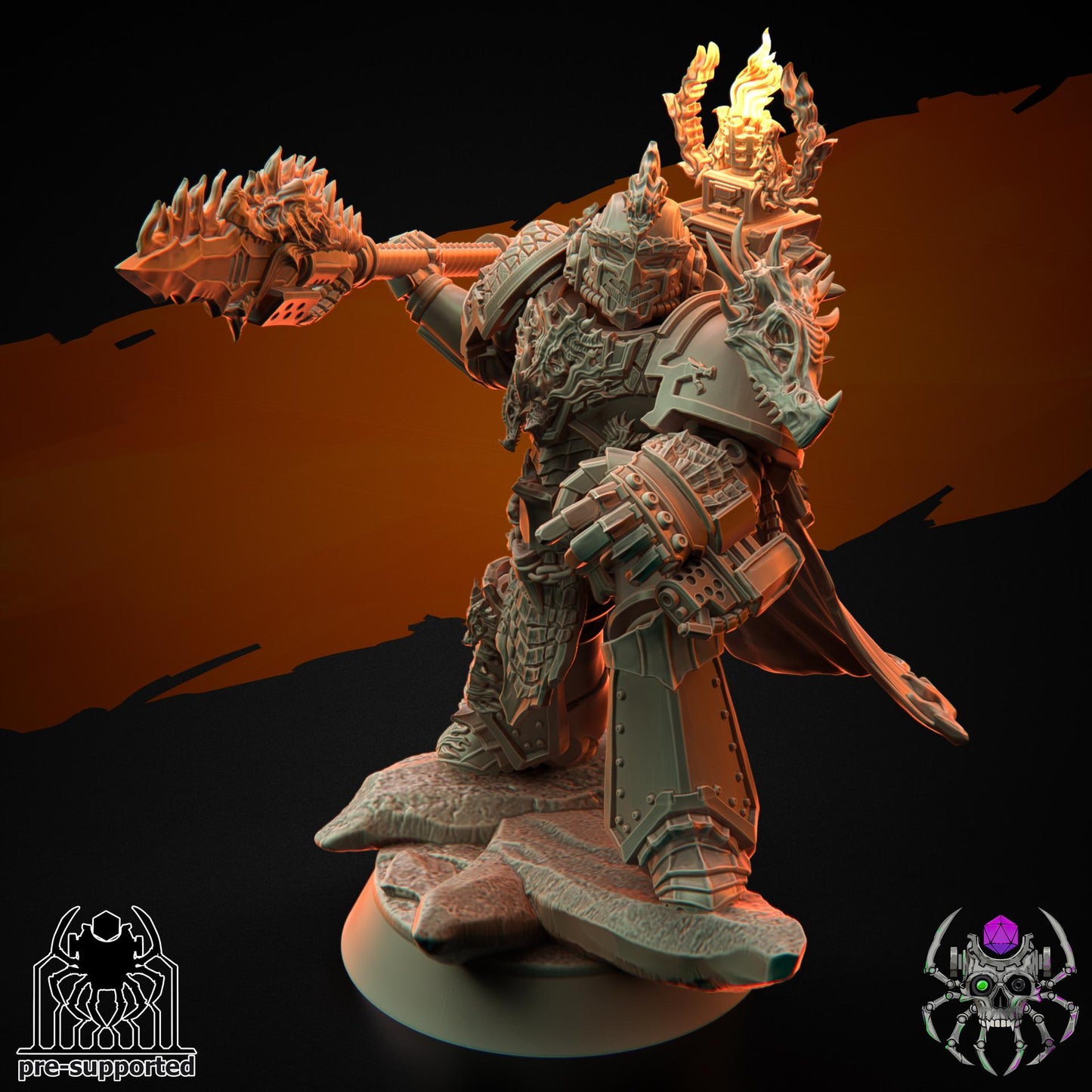 Flame Lizards Relic Keeper | EightLegsMiniatures | Grimdark Compatible