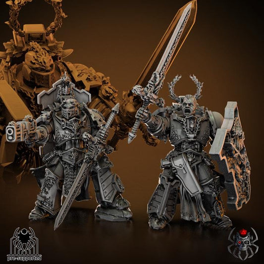 Set of 3 Flame Lizards Blade Masters Squad | EightLegsMiniatures | Grimdark Compatible