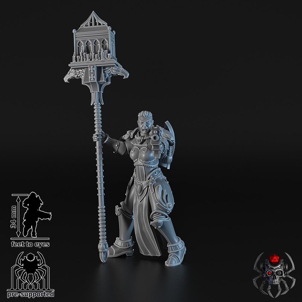 Widows of Retribution Battle Squad | EightLegsMiniatures | Grimdark Compatible