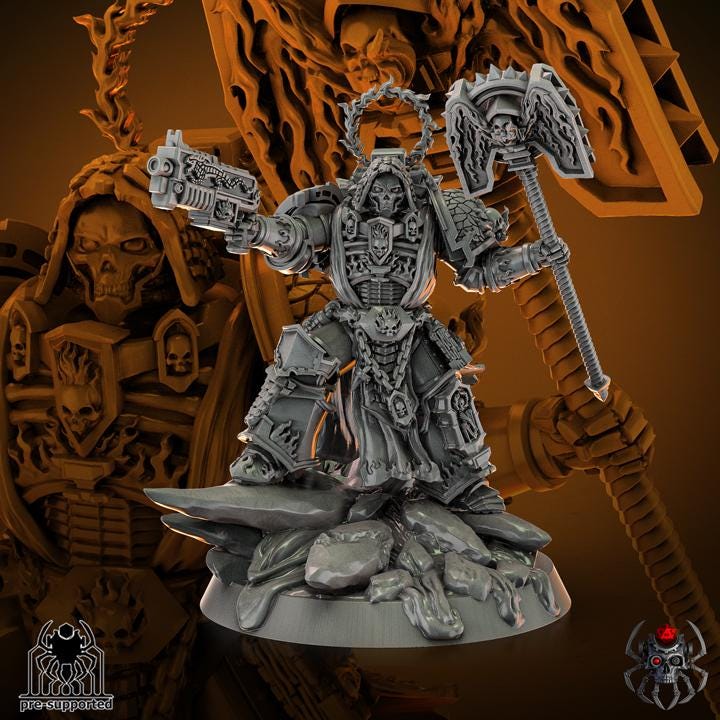 Flame Lizards Prelate | EightLegsMiniatures | Grimdark Compatible