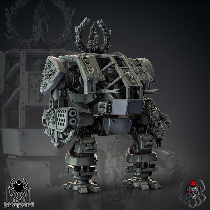 Flame Lizard Eternal Protector Light | EightLegsMiniatures | Grimdark Compatible