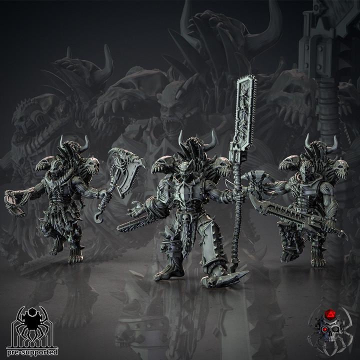 Bloody Skulls Furious Gladiators | EightLegsMiniatures | Grimdark Compatible | Set of 3