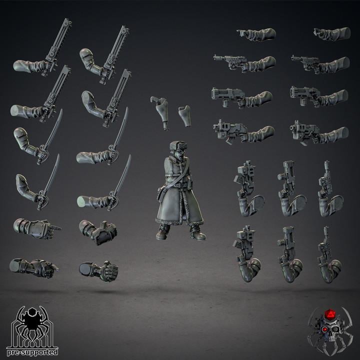 Commander | EightLegsMiniatures | Grimdark Compatible | Buildkit