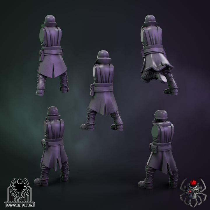 Armageddon Squad | EightLegsMiniatures | Grimdark Compatible | Buildkit