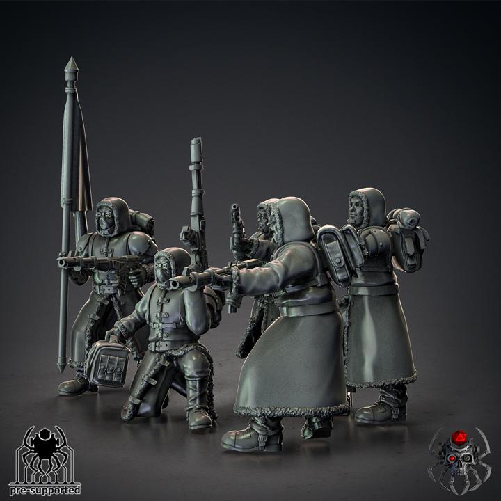 Infantry Squad | EightLegsMiniatures | Grimdark Compatible | Buildkit