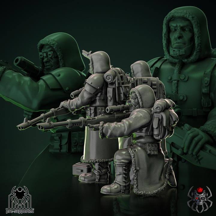 Sniper Squad | EightLegsMiniatures | Grimdark Compatible