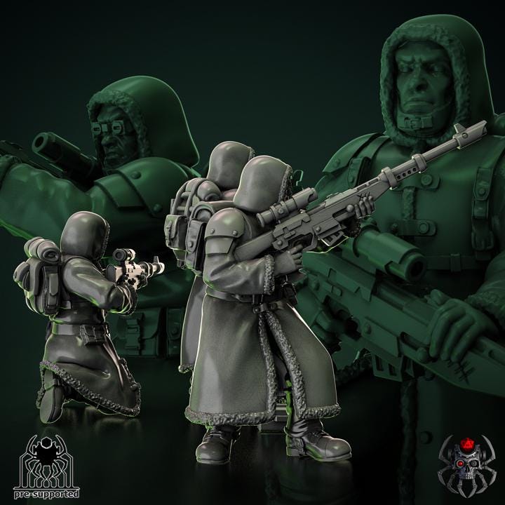 Sniper Squad | EightLegsMiniatures | Grimdark Compatible