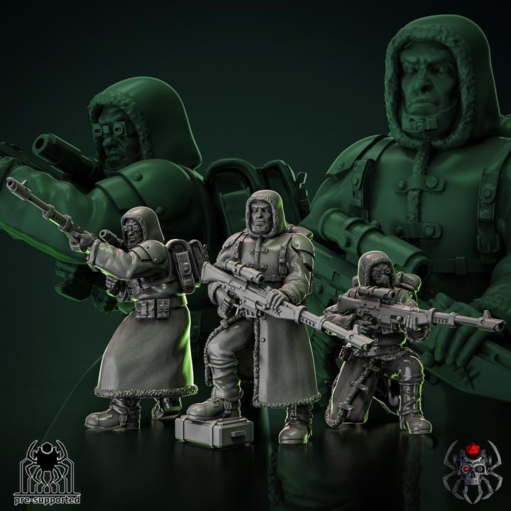 Sniper Squad | EightLegsMiniatures | Grimdark Compatible