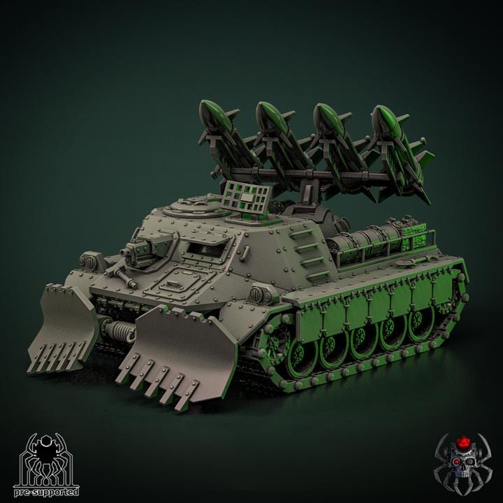 The "Hail" infantry support vehicle | EightLegsMiniatures | Grimdark Compatible