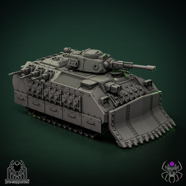 The "Minotaur" infantry support vehicle | EightLegsMiniatures | Grimdark Compatible