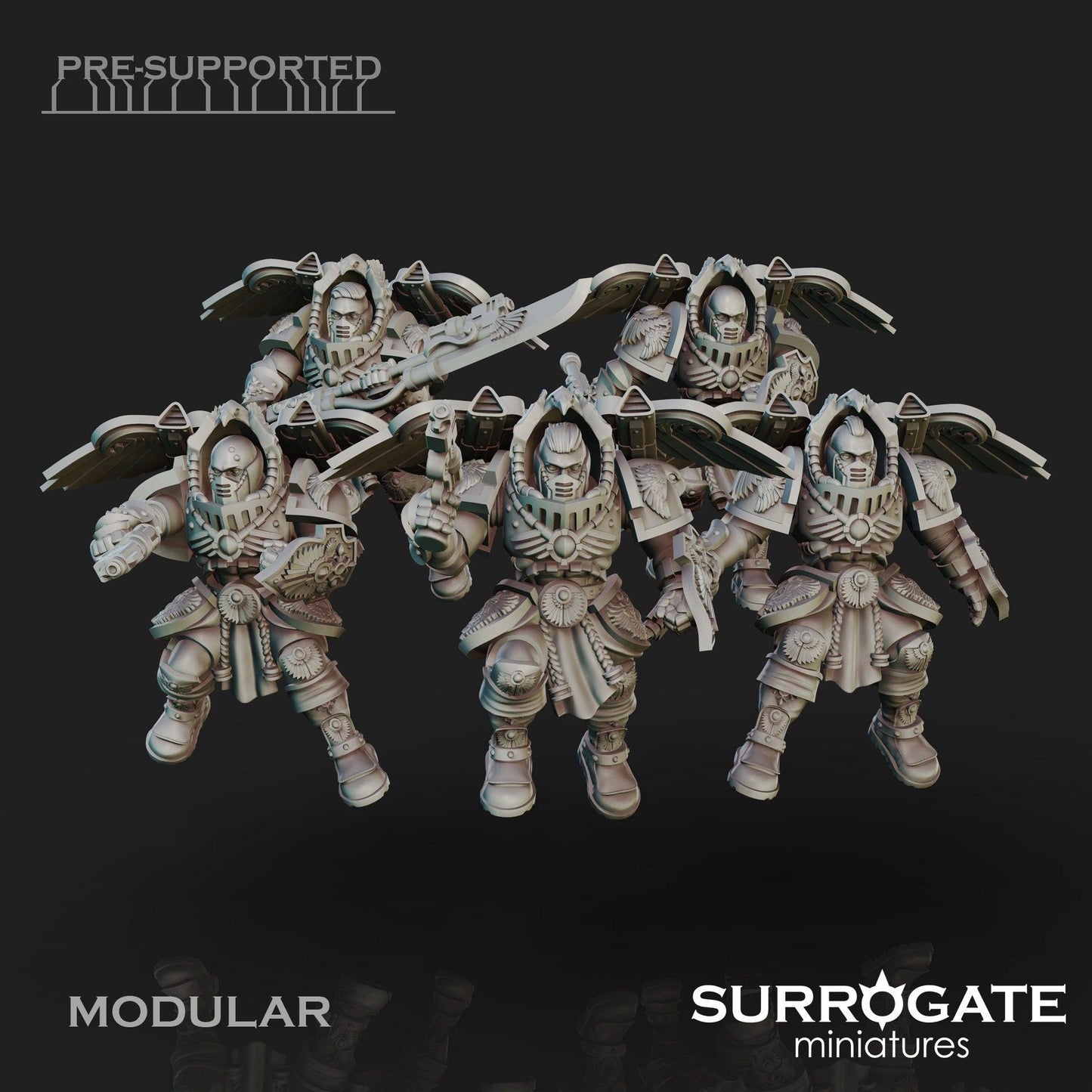 Set of 3 Praetorian Alatus | Surrogate Miniatures | Grimdark Compatible