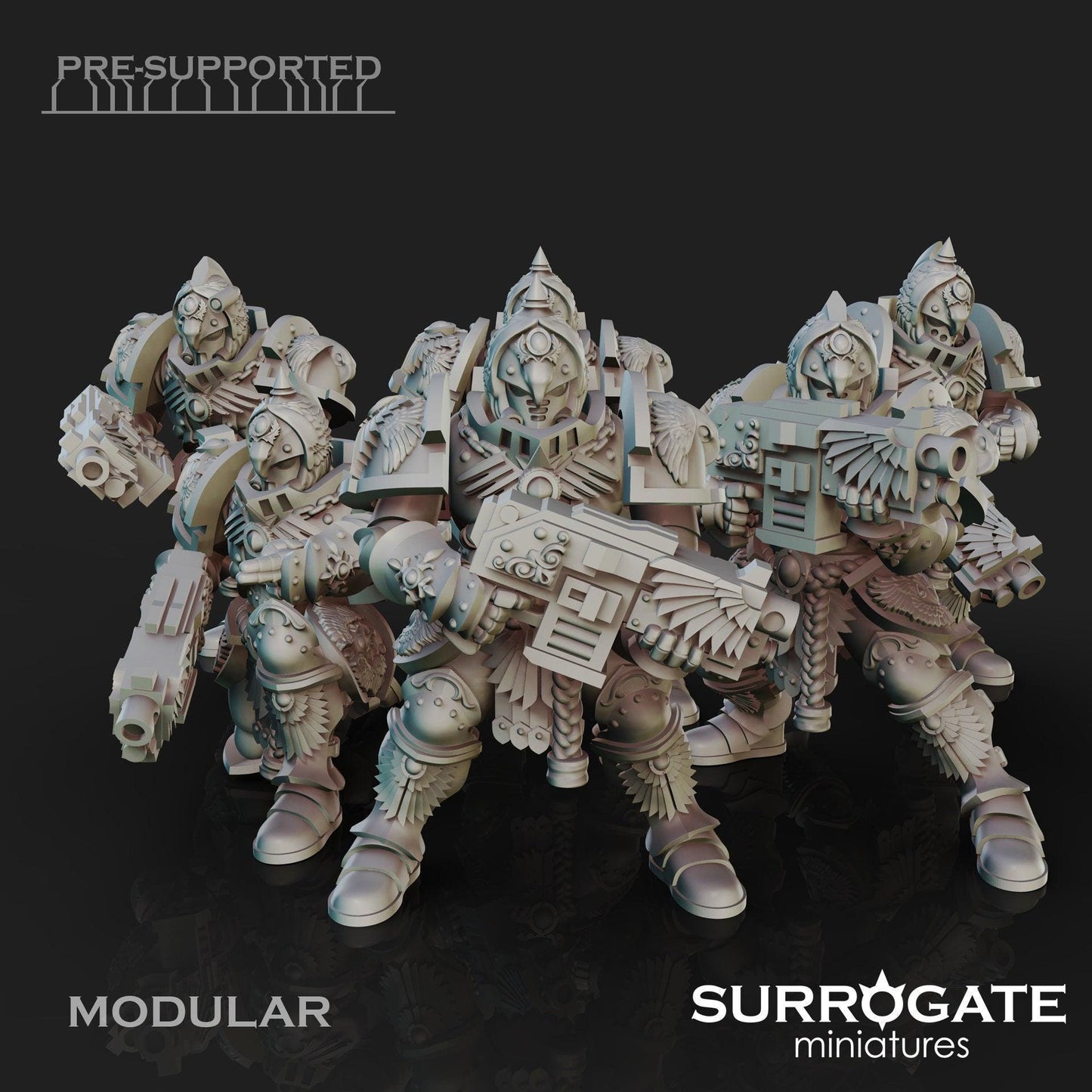 Set of 5 Praetorian Sagitarii | Surrogate Miniatures | Grimdark Compatible