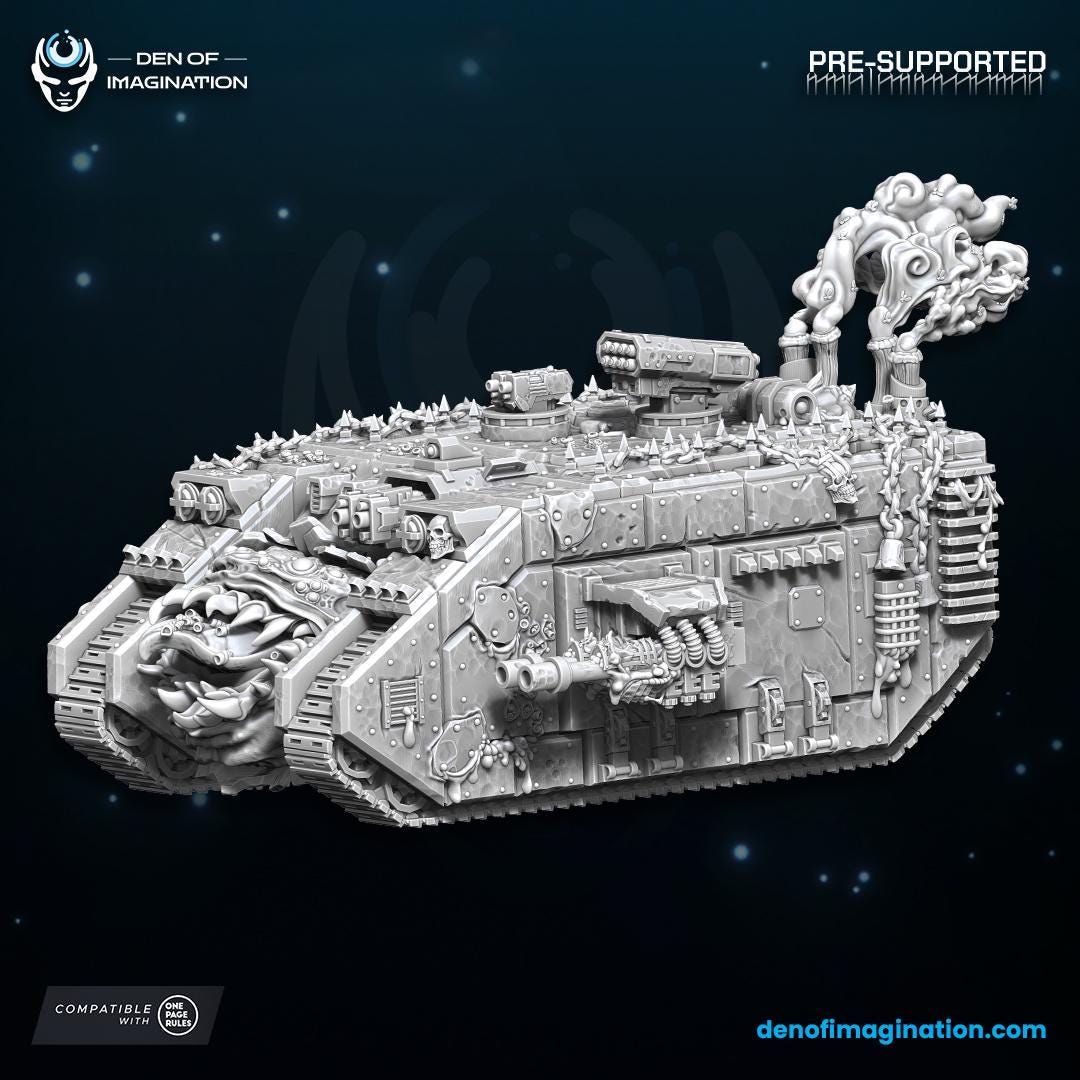 Plague Ironclad Tank | Den of Imagination | Grimdark Compatible