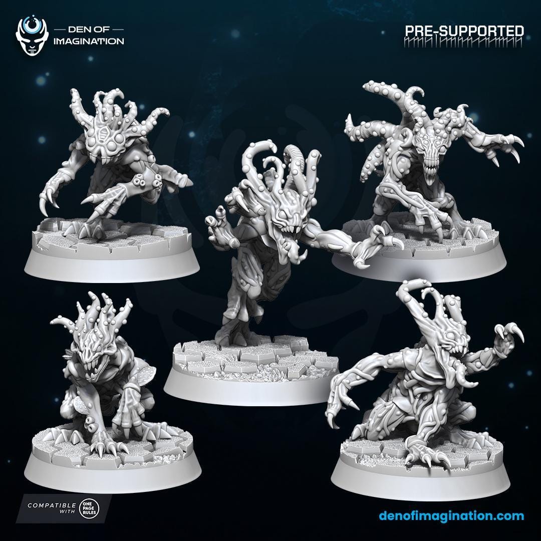 Void Imps Set of 10 | Den of Imagination | Grimdark Compatible