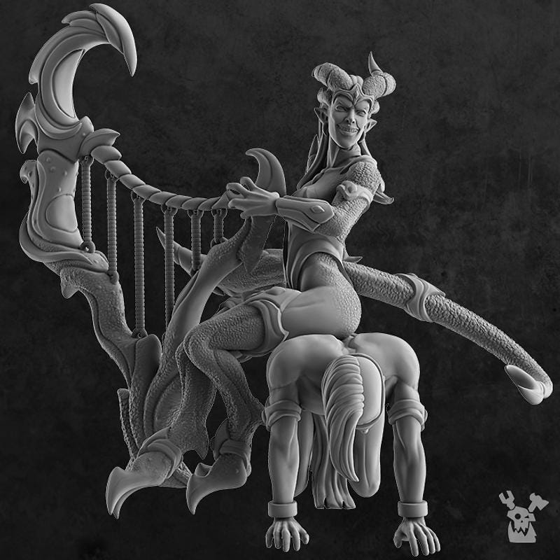 Daemons of Lust Infernal Harpist