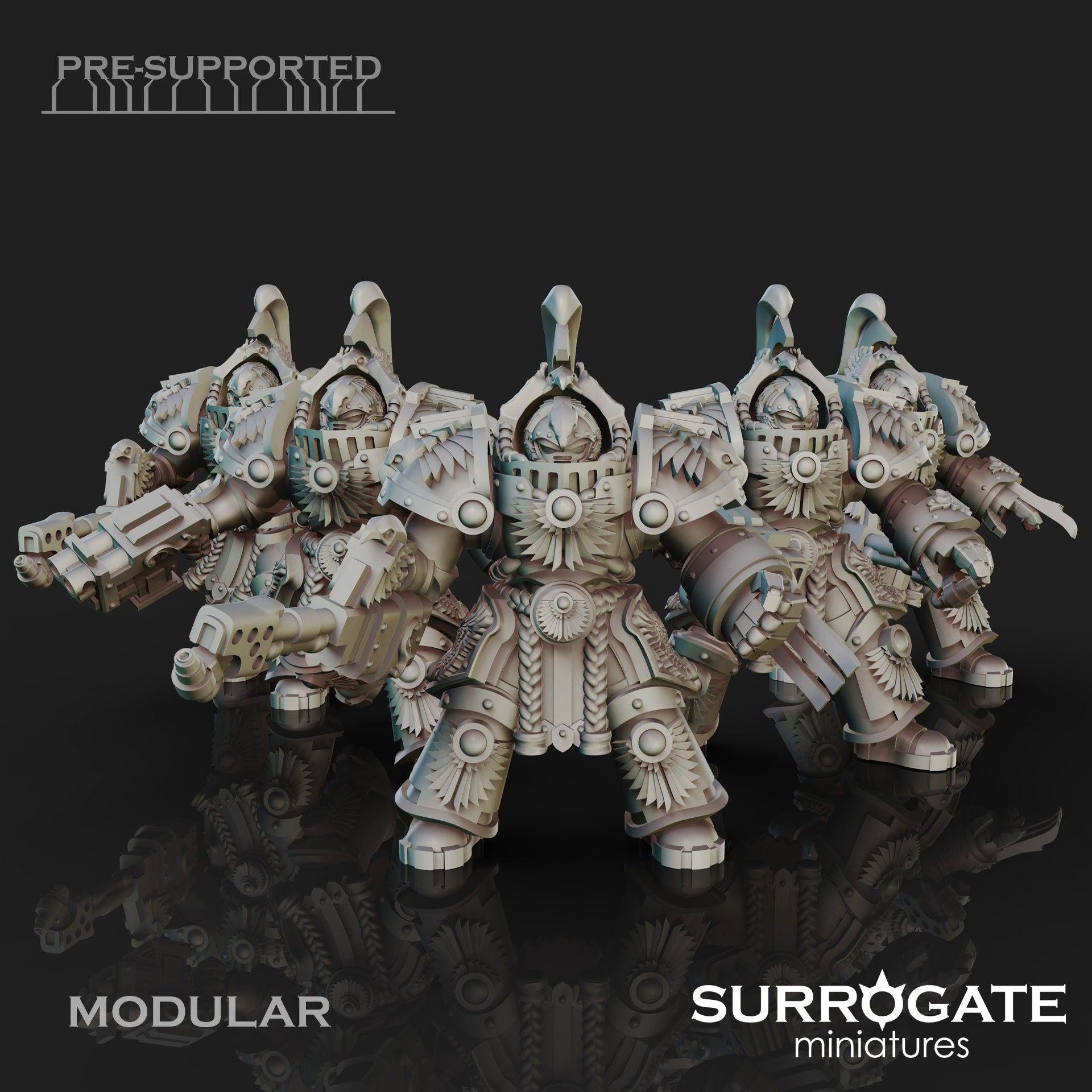 Set of 5 Impetus Evocatii | Surrogate Miniatures | Grimdark Compatible