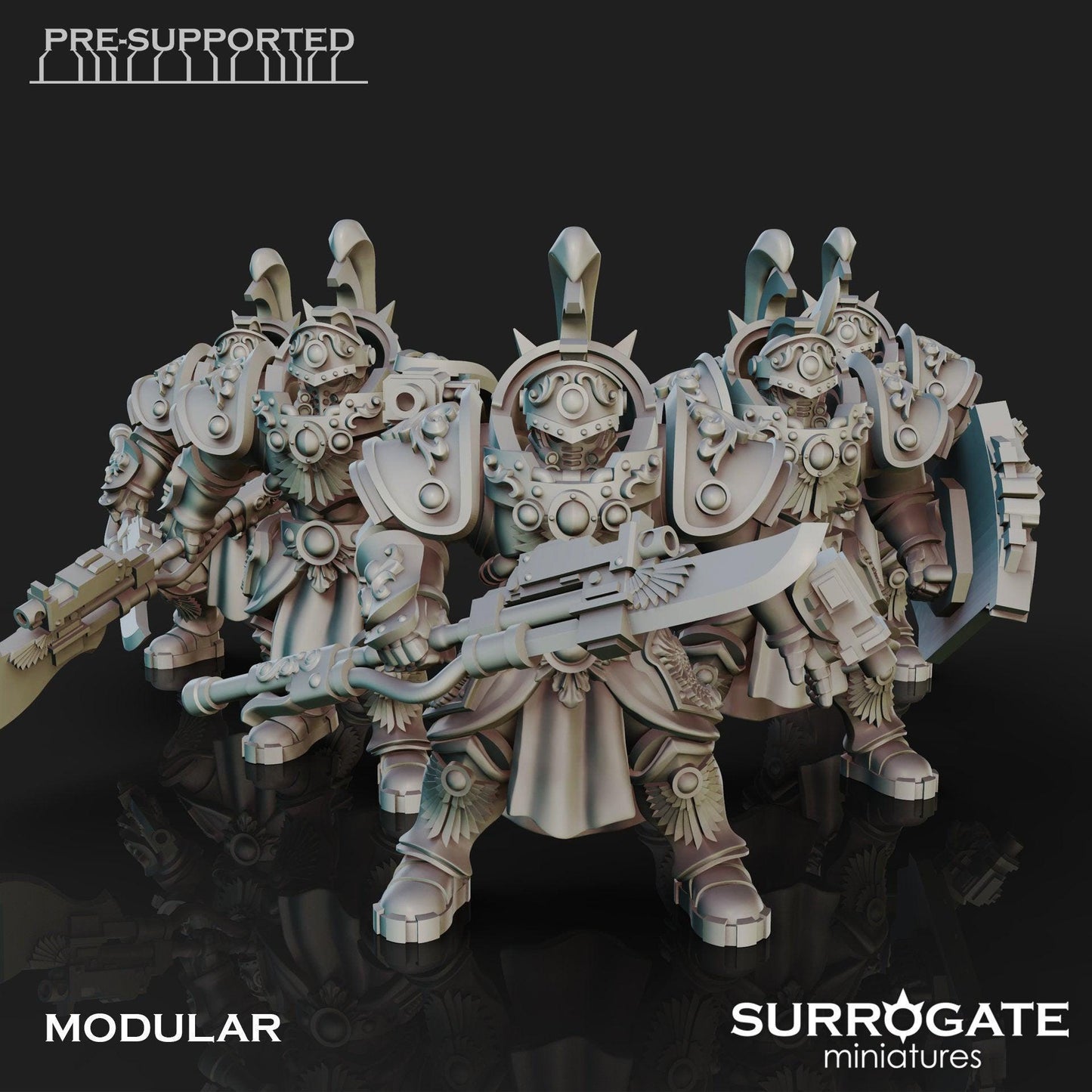 Set of 5 Praetorian Evocati | Surrogate Miniatures | Grimdark Compatible