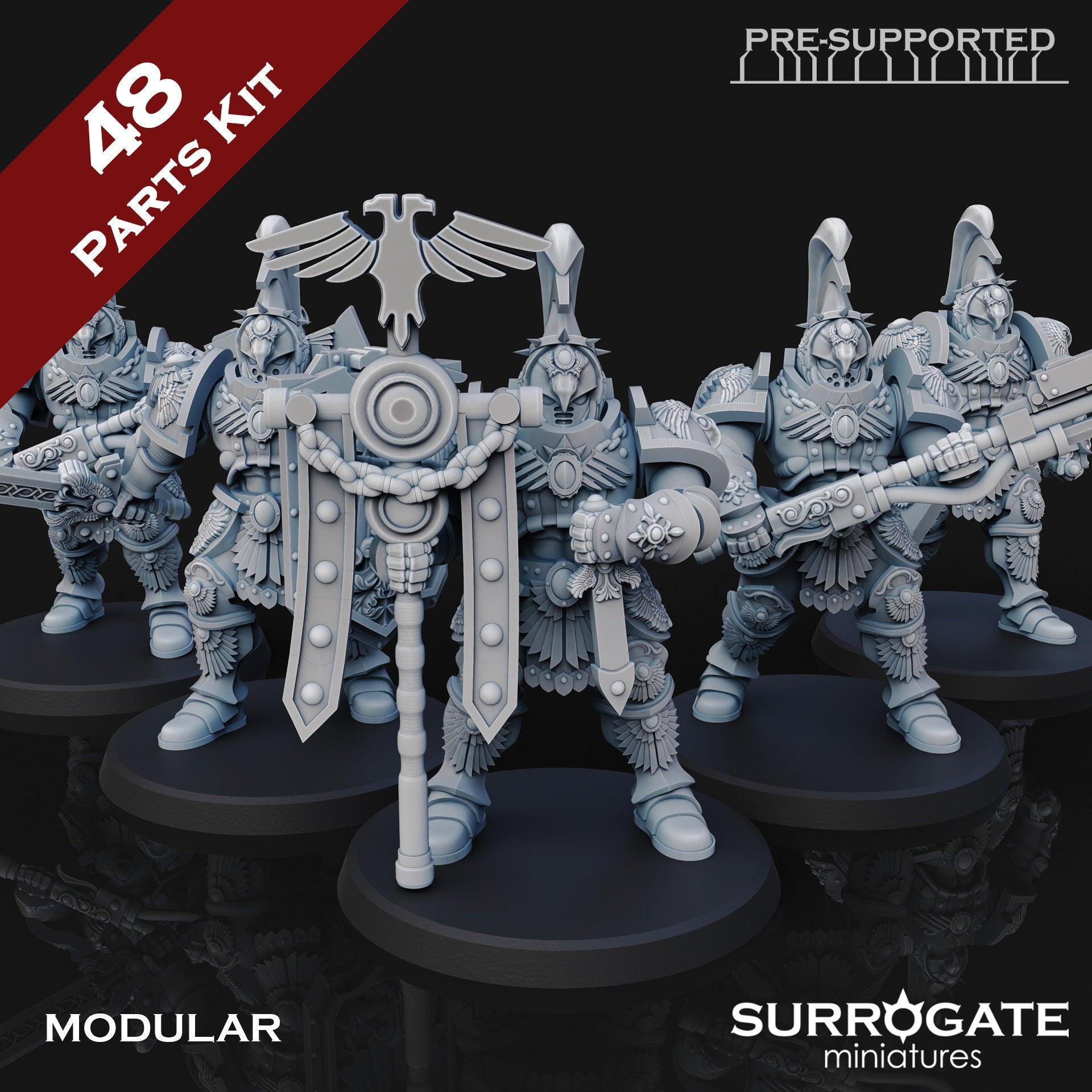 Set of 5 Praetorian Guards | Surrogate Miniatures | Grimdark Compatible