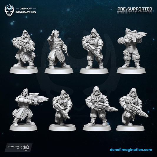 Traitor Army Marauders Set of 5 - Outcasts and Renegades | Den of Imagination | Grimdark Compatible