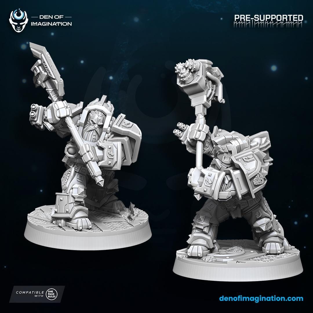 Khazaroth Empire Iron Moles Digmaster | Den of Imagination | Grimdark Compatible