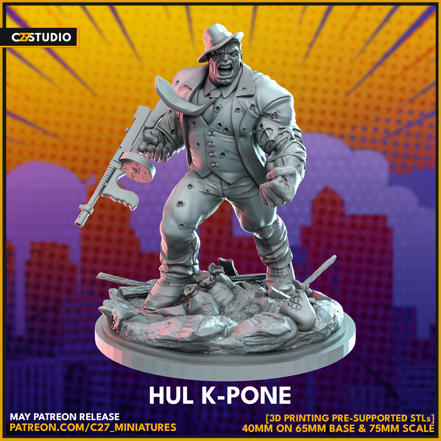 Hul K-Pone by c27 – High-Quality 3D Printed Miniature