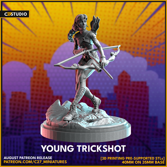 High-Quality Young Trickshot 3D Model by c27 – Ready for Play