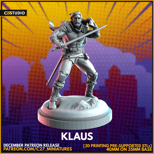 High-Quality Klaus 3D Model by c27 – Ready for Play