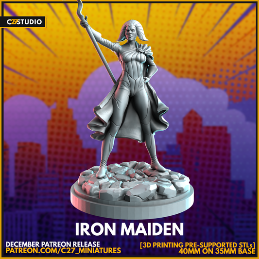 High-Quality Iron Maiden 3D Model by c27 – Ready for Play