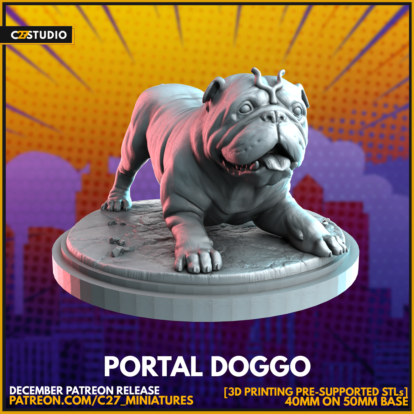 Custom Doggo Portal 3D Model by c27 – Tabletop Adventures Await