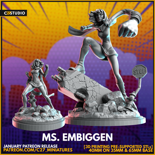 High-Quality Ms. Embiggen (2 variants) 3D Model by c27 – Ready for Play